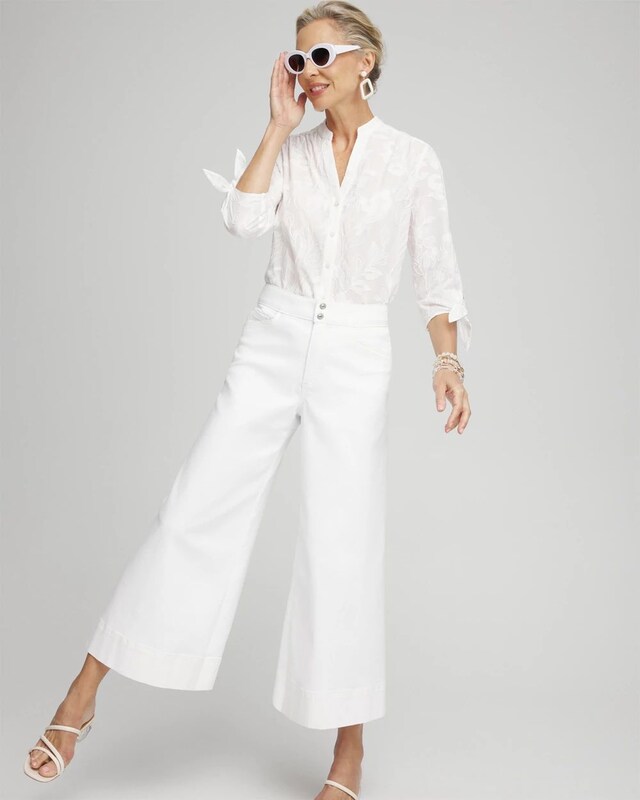Floral Embroidered Shirt - image 2